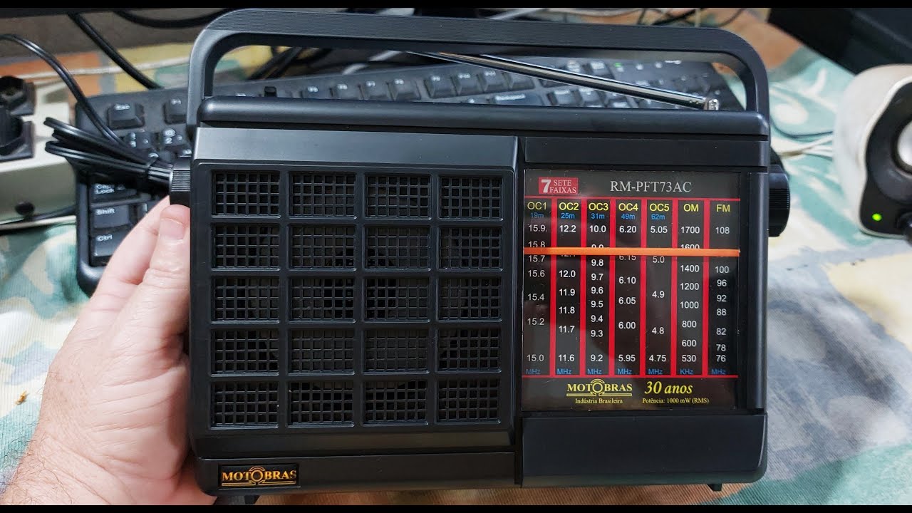 O Que tem dentro de um rádio Motobras de 7 faixas lançamento de 2024?