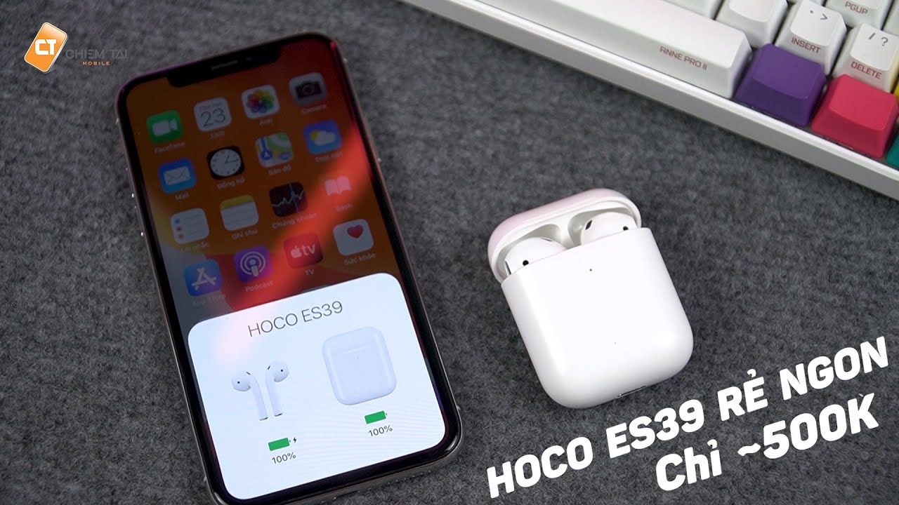Tai Nghe Hoco ES39 - Giá Rẻ và Chất - Mở Nắp Kết Nối - Đổi Được Tên - Âm Thanh Cực Chuẩn