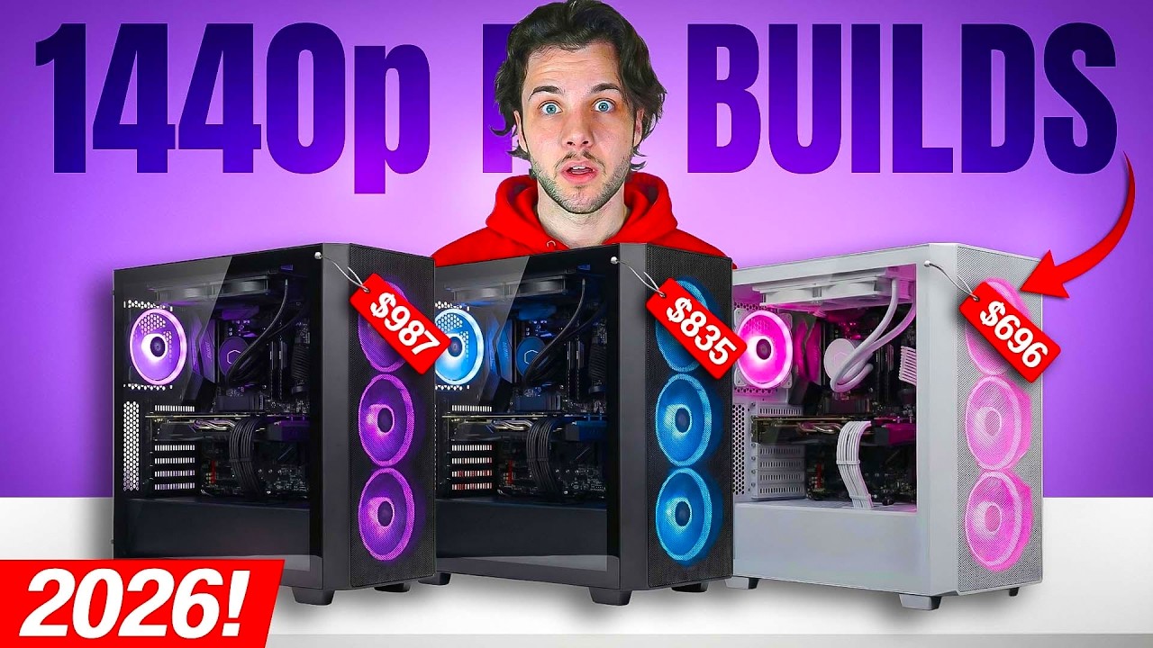 Best 1440p Gaming PC Build 2026 For Every Budget 🔥