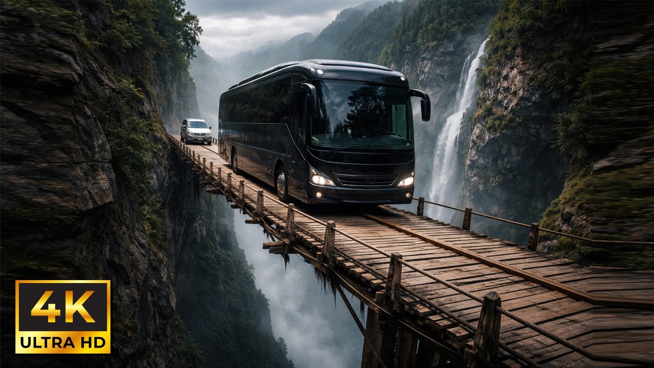 This Bridge Was Never Meant For Two Vehicles…