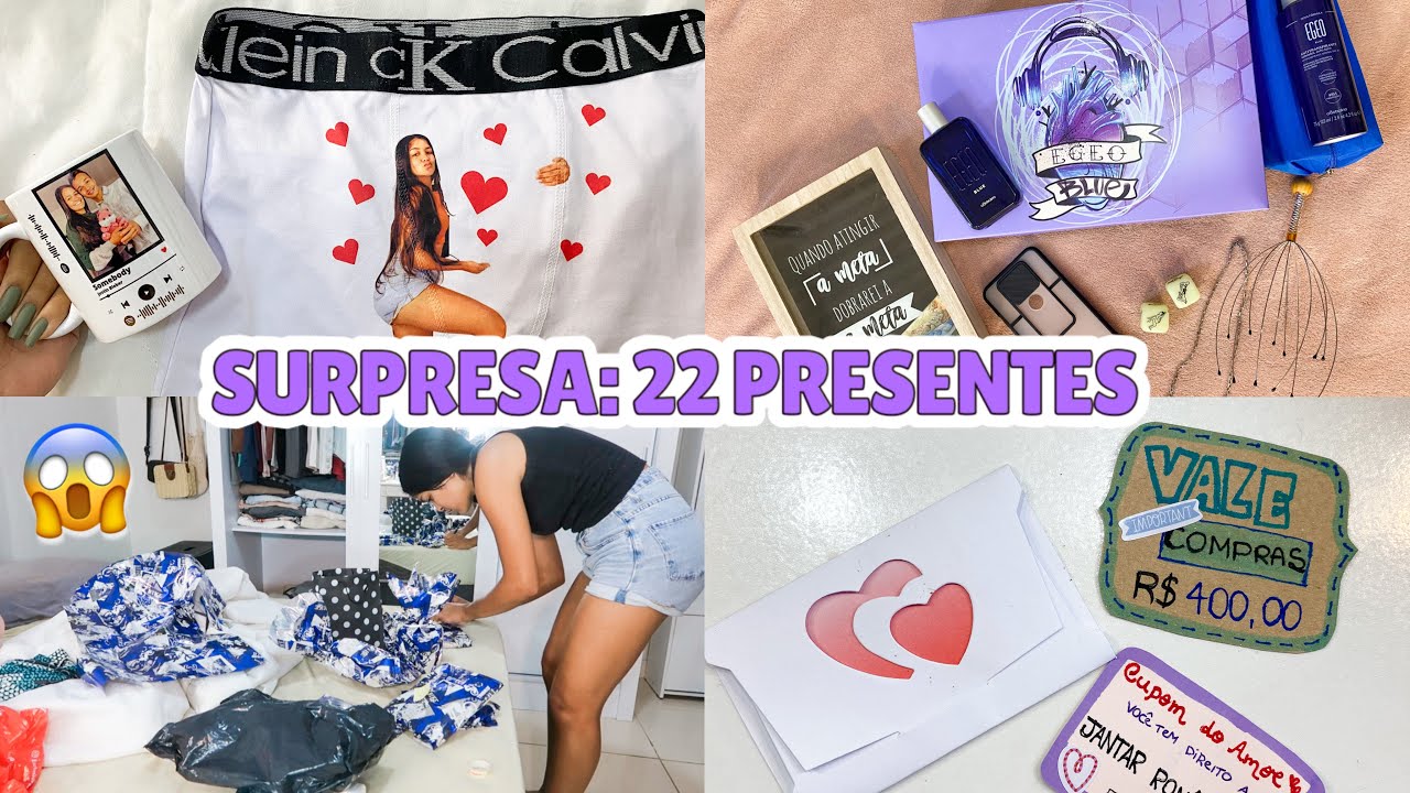 PREPAREI UMA SURPRESA DE ANIVERSÁRIO PRO BOY: 22 ANOS - 22 PRESENTES 😱