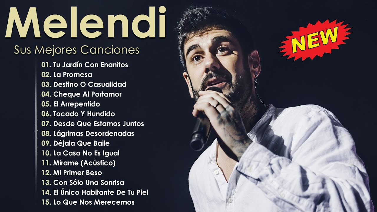 Melendi 2025 MIX Grandes Exitos - Si Ella Supiera, Con La Luna Llena, Tu Jardín Con Enanitos