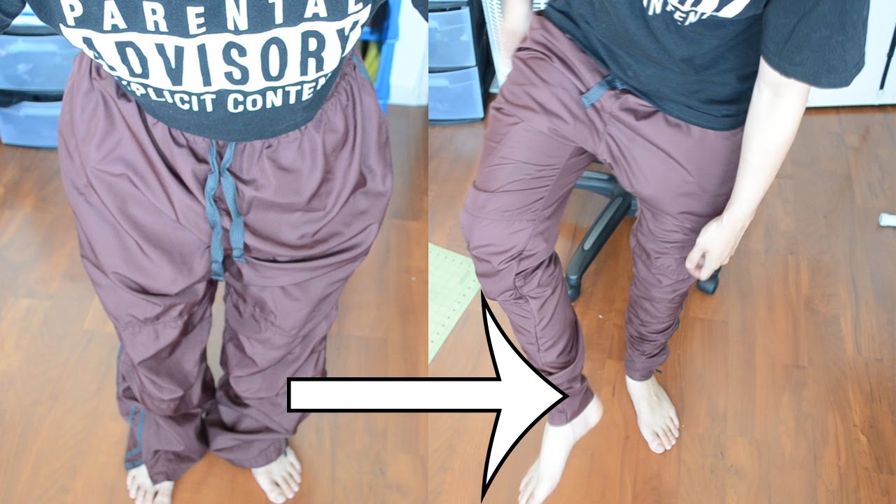 DIY: Baggy to Skinny Thrifted Trackpants! | KAD TRANSFORMATION #3