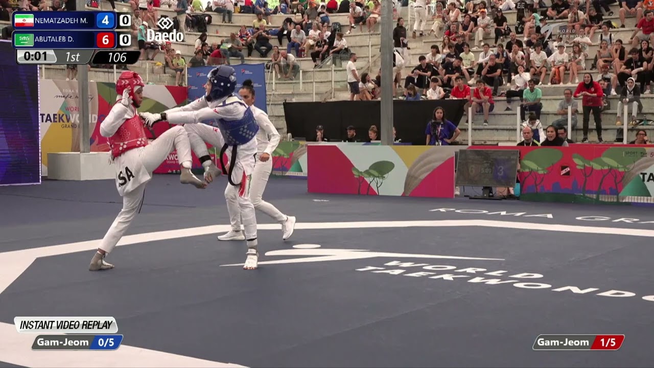 106 Round of 32 WOMEN W  49KG IRI NEMATZADEH M  KSA ABUTALEB D