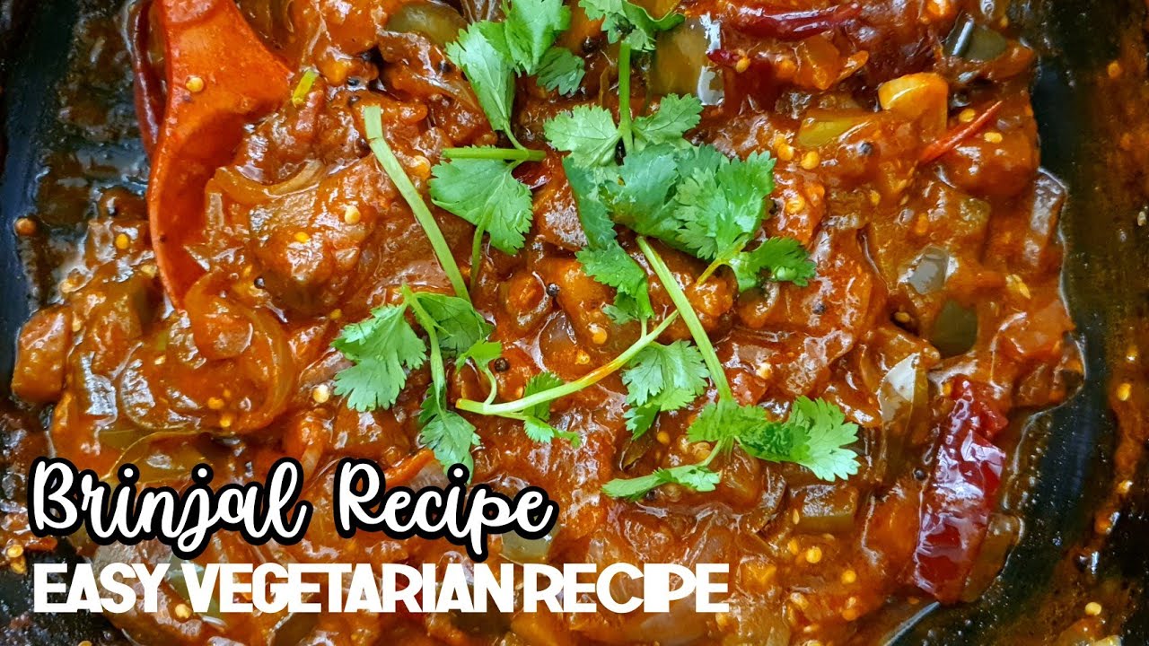 Kathirikkai Peratal / Brinjal Stir fry, Vegetarian / Restaurant Style