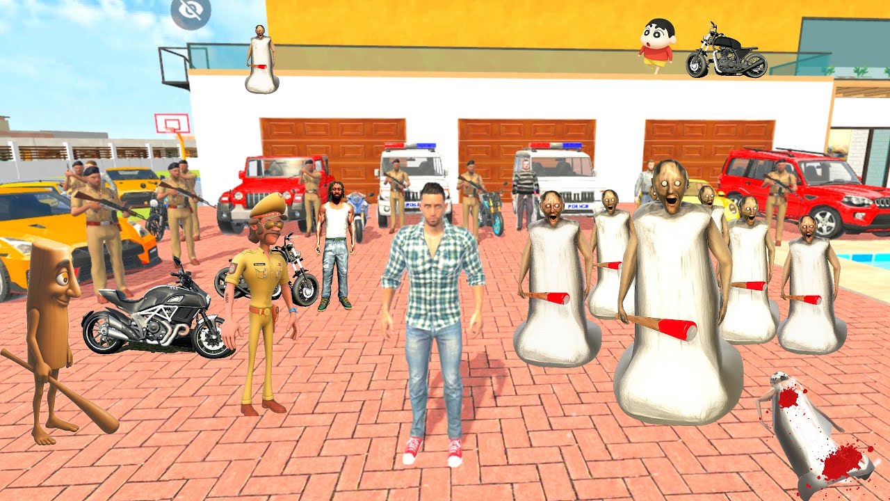 Franklin Killed Granny Gang  😱 Indian Theft Auto Simulator 💥 Franklin and Chingum Sir🤩 New Update