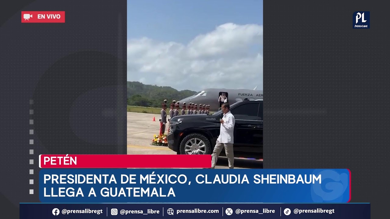 Claudia Sheinbaum, presidenta de México, en Guatemala
