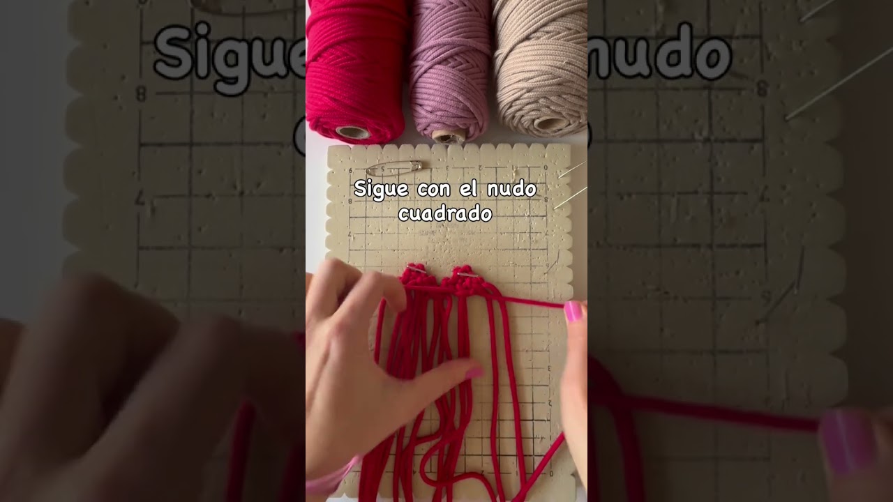 ✨ Macramé está de moda ✨ TUTORIAL COMPLETO ❤️🩷💜