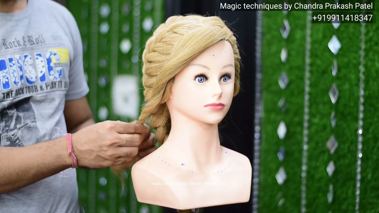 engagement hairstyle tutorial for bride || very simple easy hairstyle for engagement 2024