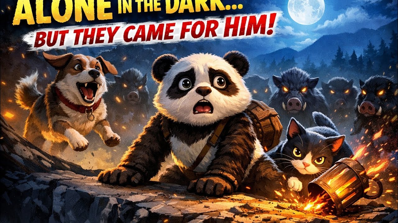 He Walked Into the Dark Alone… What Happened Next Shocked Everyone 🌙🐼🐱🐶