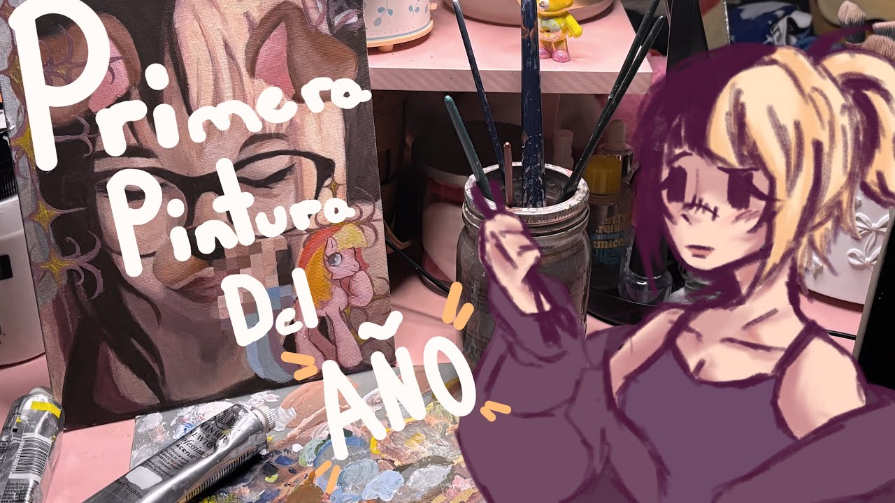 MI PRIMERA PINTURA DEL AÑO (PROCESO Y TIPS) 🪼✨