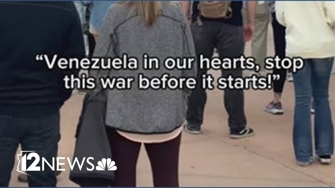 Anti-war demonstration in Phoenix after US strikes in Venezuela