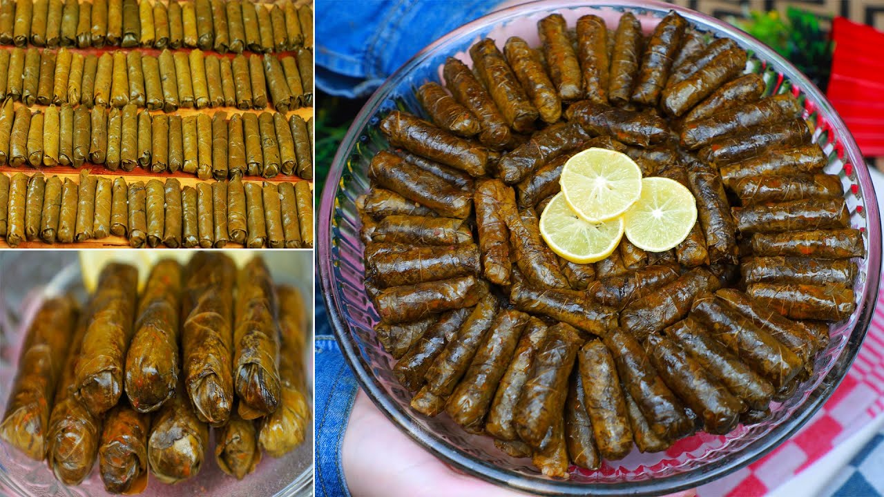 ورق عنب زي مابيقول الكتاب 😋وتقلب الحله من غير ما يلزق او يفك منك💪❤️