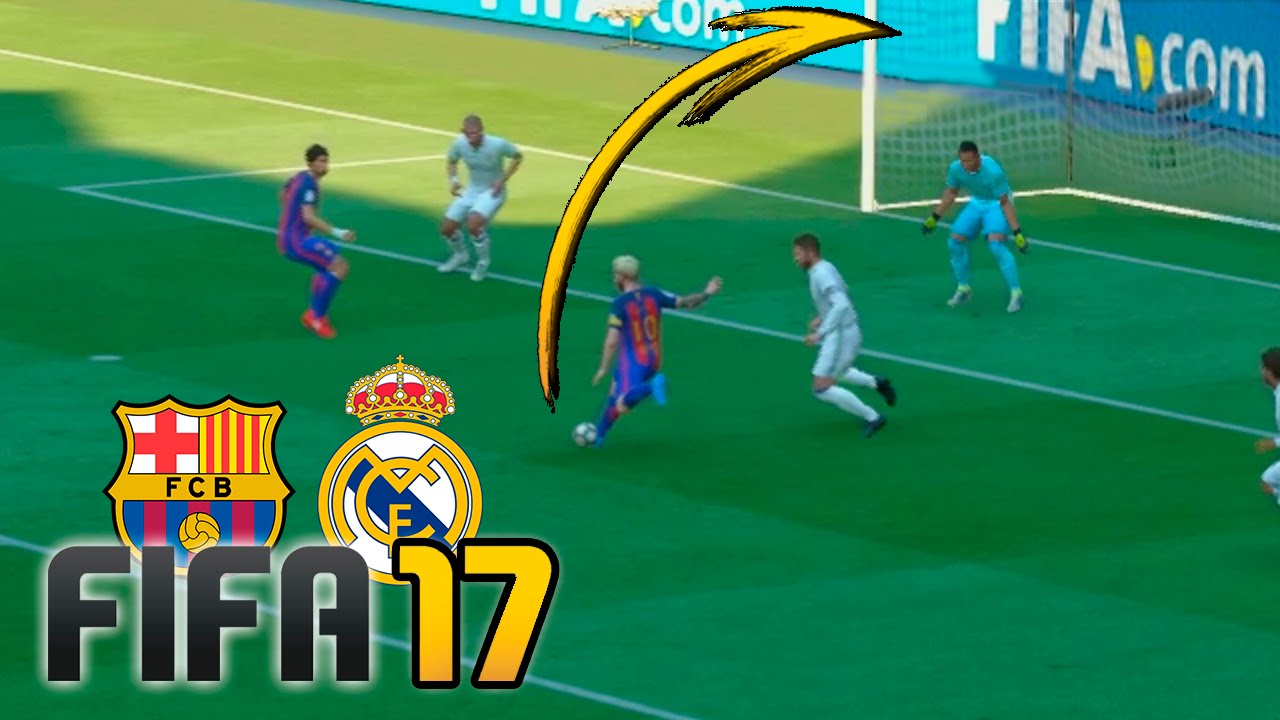 Real Madrid vs Barcelona | FIFA 17 - Santiago Bernabéu