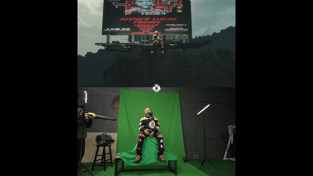 Green Screen Before And After 3D VFX Created In Unreal Engine