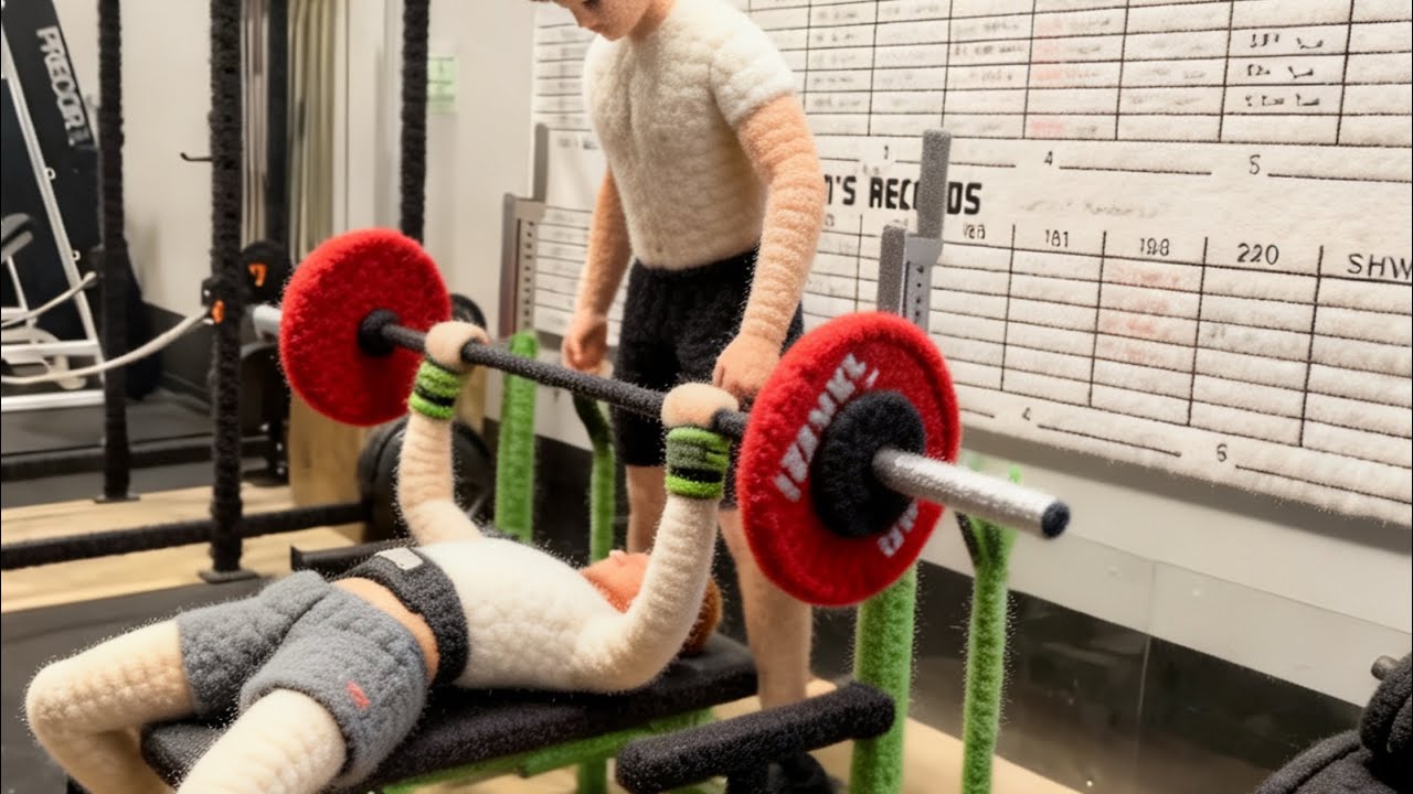 Powerlifting bench press w/ gangalang