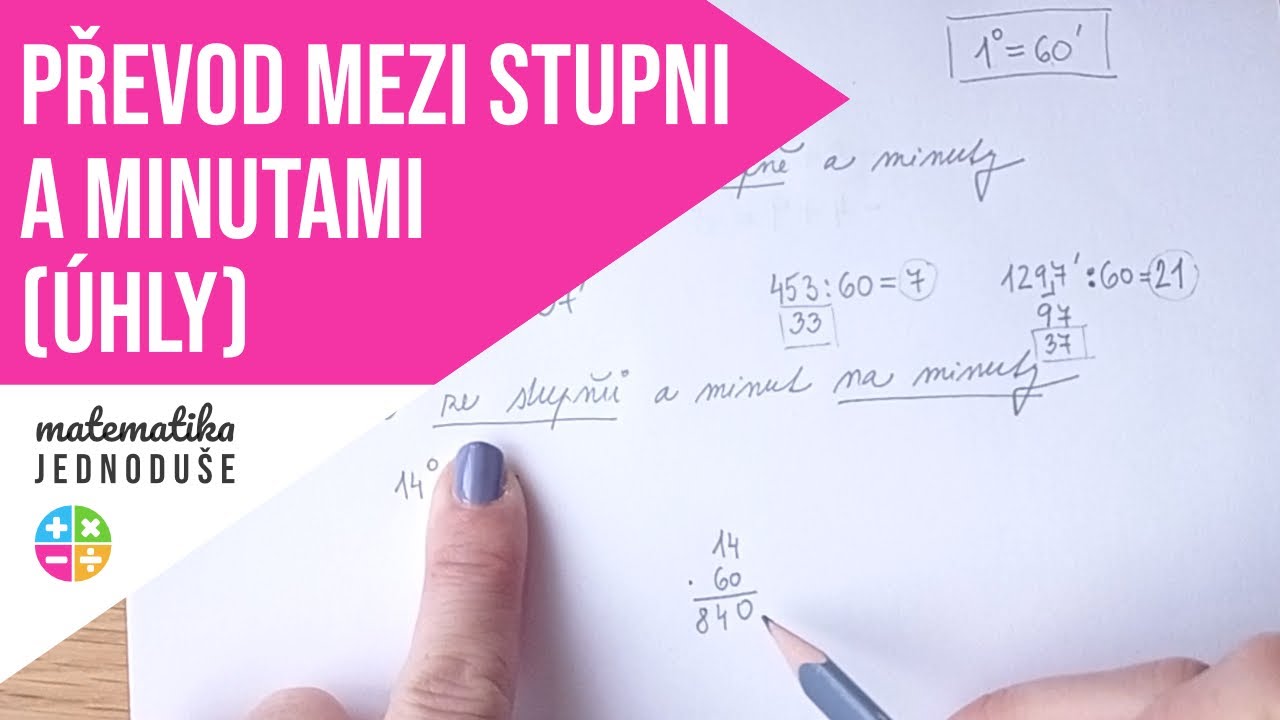Převod mezi stupni a minutami