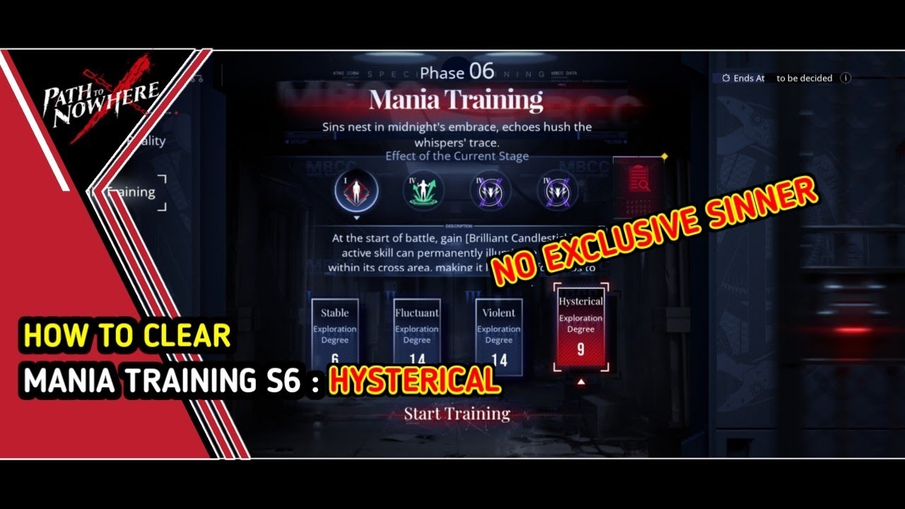 Path To Nowhere | Mania Training S6 Hystecial Guide