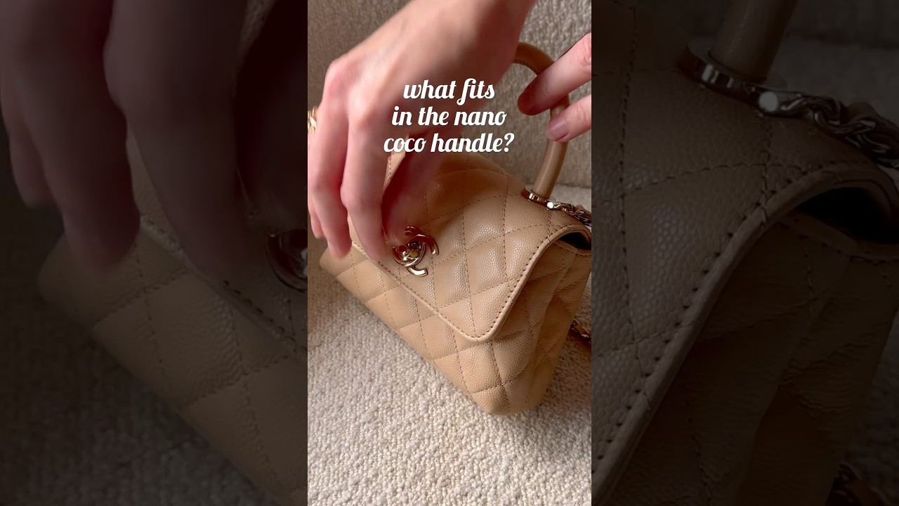 what fits in the Chanel coco handle #chanel #chanelbag #chanelcocohandle #chanel24k #chanel25c