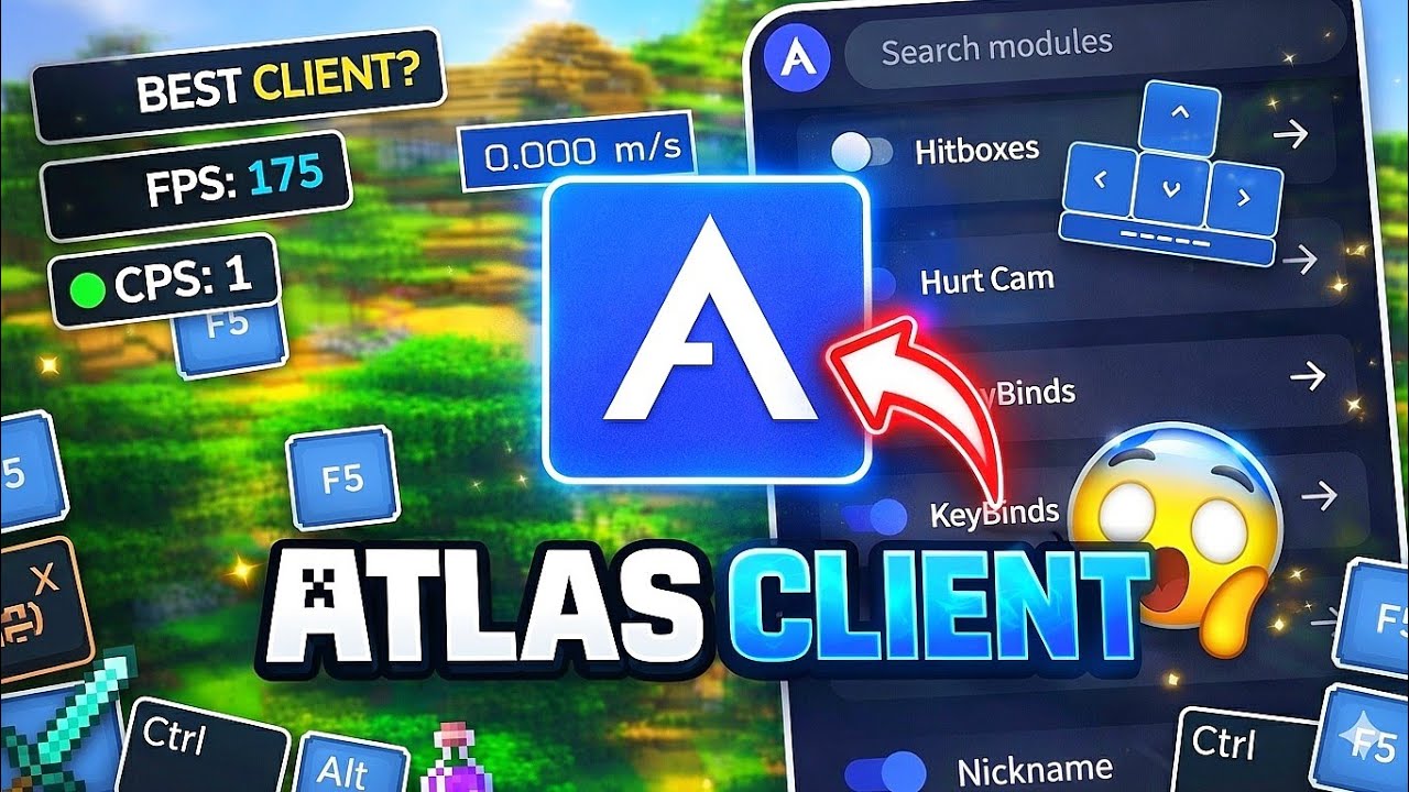 🔥ATLAS CLIENT For MCPE 1.21+ | 120+ FPS On Mobile 💀 | Best FPS Boost Client for MCPE, How to fix lag