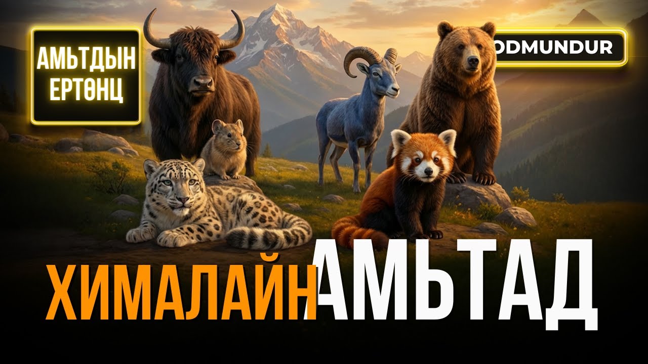 Хималайн амьтад - АМЬТДЫН ЕРТӨНЦ