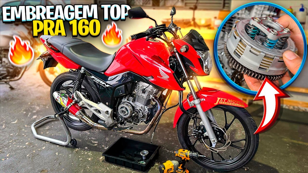 EMBREAGEM 4 MOLAS DE TITAN 150 NA FAN 160 [ DA OUTRA PEGADA NA MOTO ] 🔥