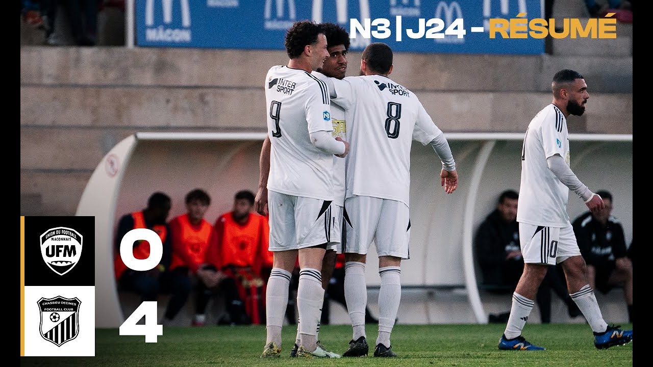 Résumé UF Mâconnais - CDFC | 0-4 | National 3, J24