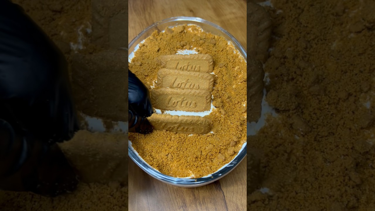 Lotus biscuits cake asmr #shorts