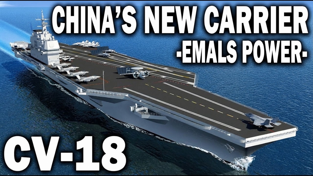 China's CV-18 Fujian Supercarrier Has EMALS Catapults