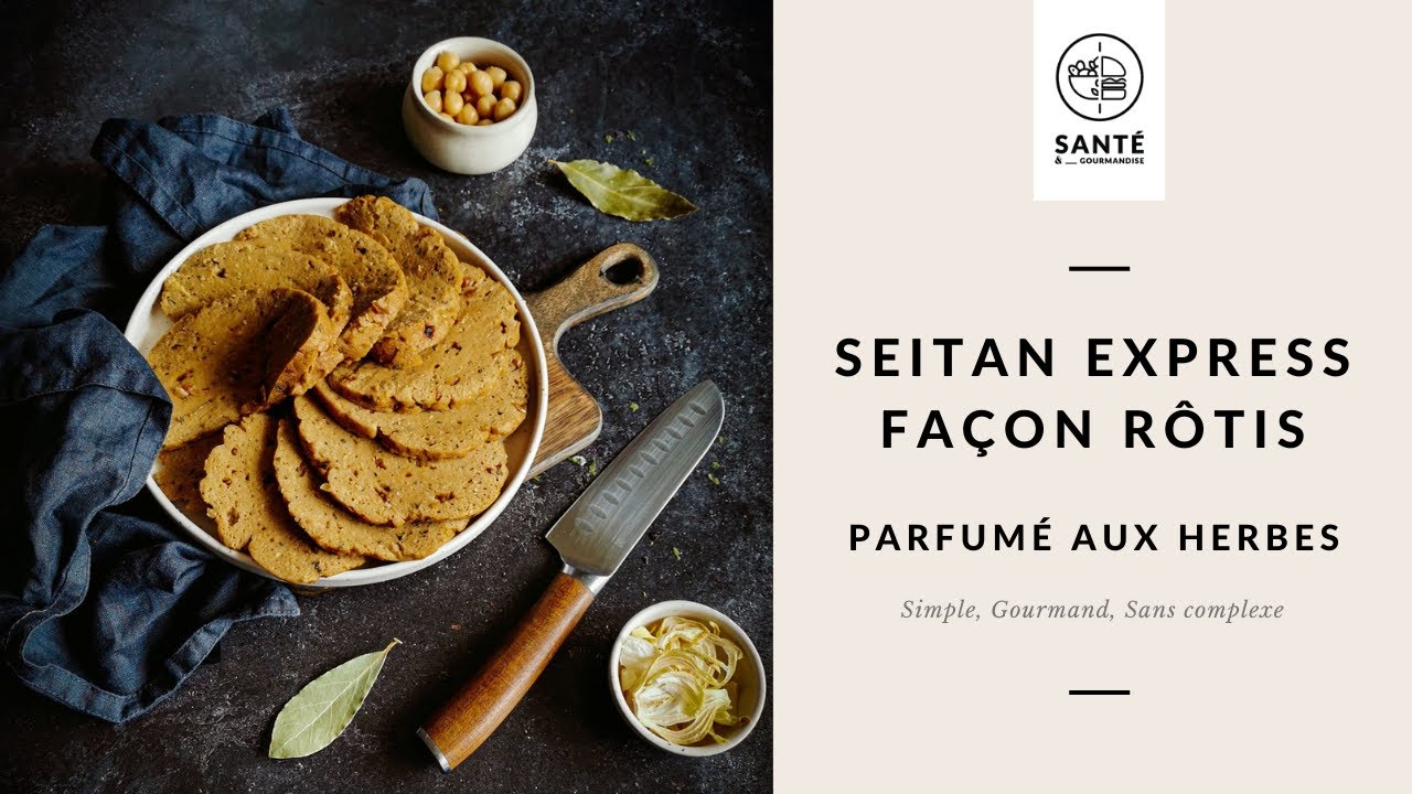 Seitan aux pois chiches express façon rôti