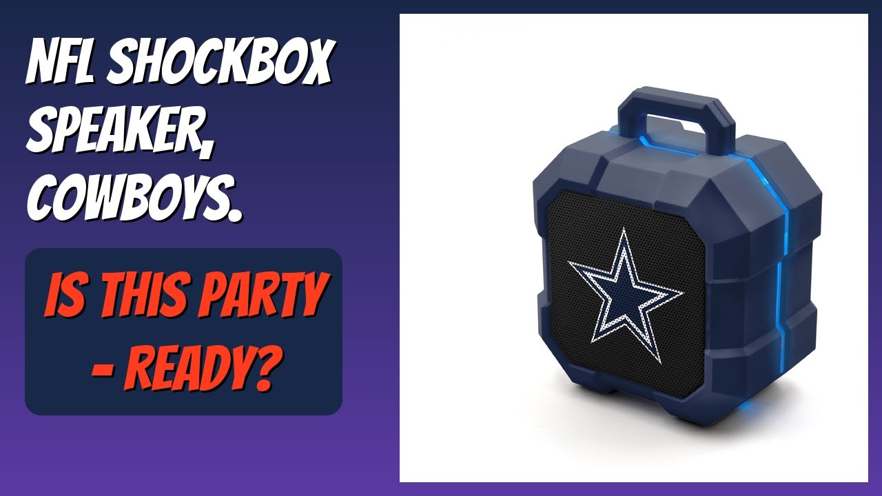 REVIEW (2026): NFL Shockbox Speaker, Cowboys. Features.