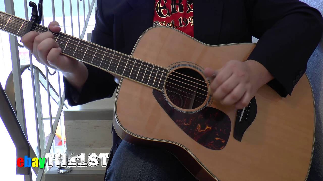 Ebayauktion: Yamaha 720 SL Akustikgitarre Lefthand Linksh&auml;nder Gitarre