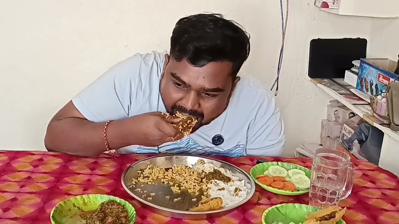 💢🔥🥗EATING WHITE RICE 🍚,PALAKURA CURRY,MIRCHI BAJJI,SALADS KHIRA,KYARETE🔥💢🥗🥰😋
