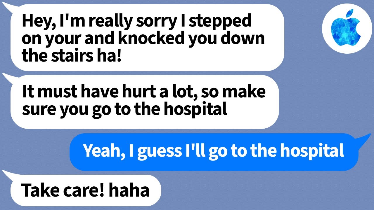 【Apple】My sister-in-law who hates me pushed me down the stairs at her wedding and tells【Compilation】