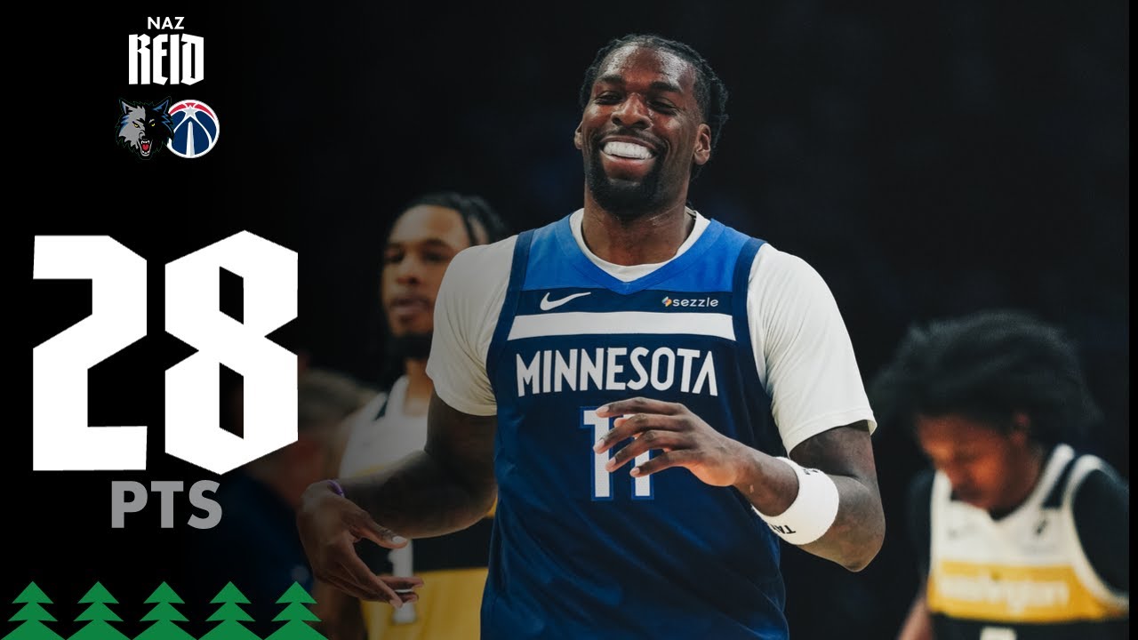 Naz Reid 28 Points In Win Over Washington Wizards | 11.19.25