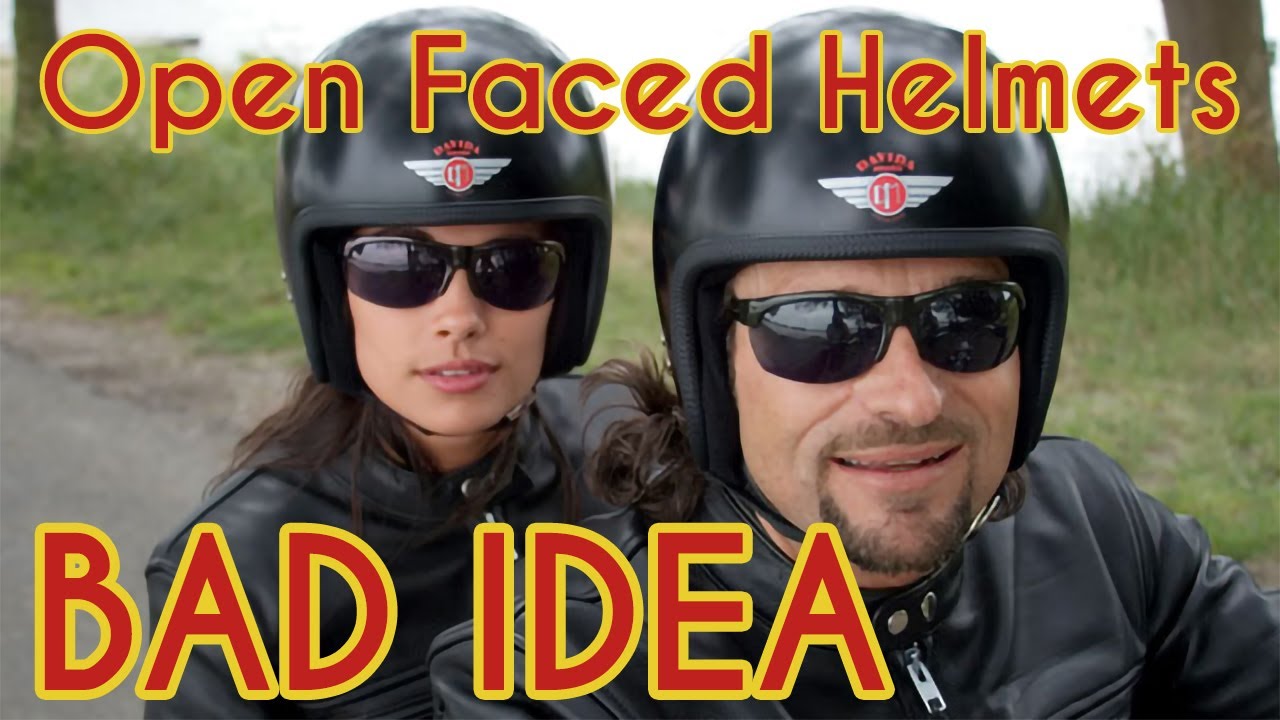 Open Faced 3/4 Motorcycle Helmets are...A Bad Idea