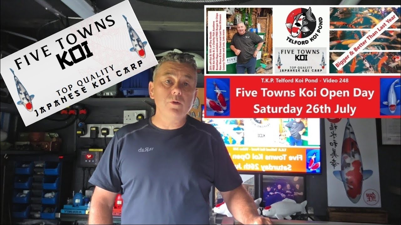 BKKS REFLECTION & FIVE TOWNS KOI OPEN DAY. #koi #fivetownskoi @Telford Koi Pond @Five Towns Koi