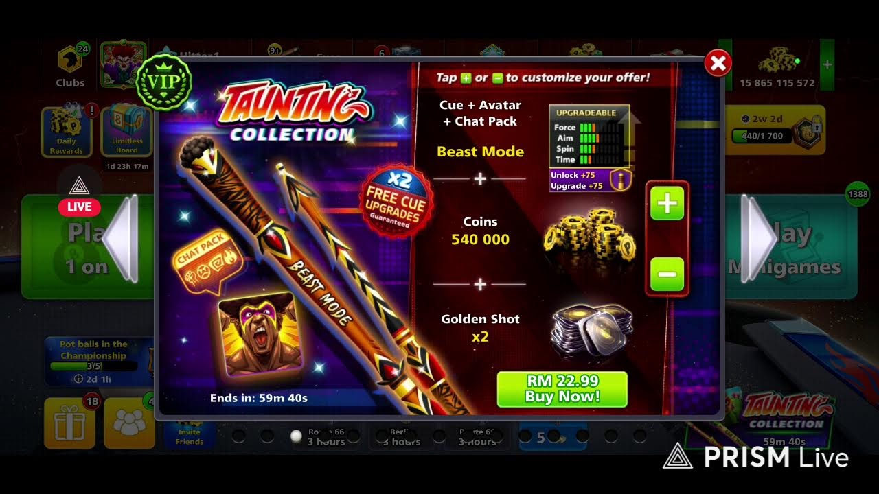 Let's Play 100M Event Table Live. #8 Ball Pool