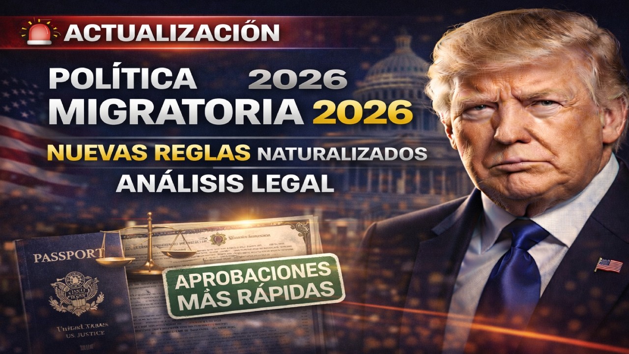 Actualización 2026 política migratoria Trump | Reglas para naturalizados | Análisis legal completo!!
