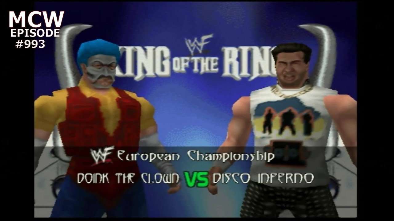 Doink the Clown vs. Disco Inferno - WWF European Championship - King of the Ring - Ep. 993