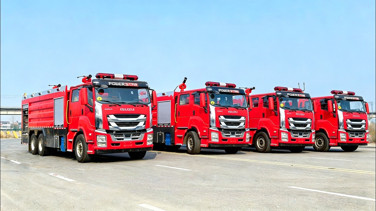 520HP GIGA Isuzu Heavy Rescue Fire Trucks