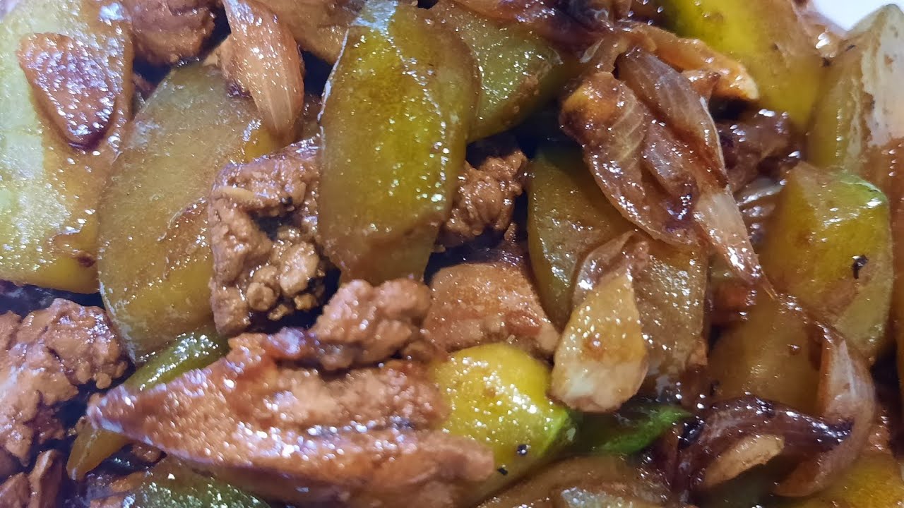 ATAY NG MANOK WITH SAYOTE FILIPINO FOOD