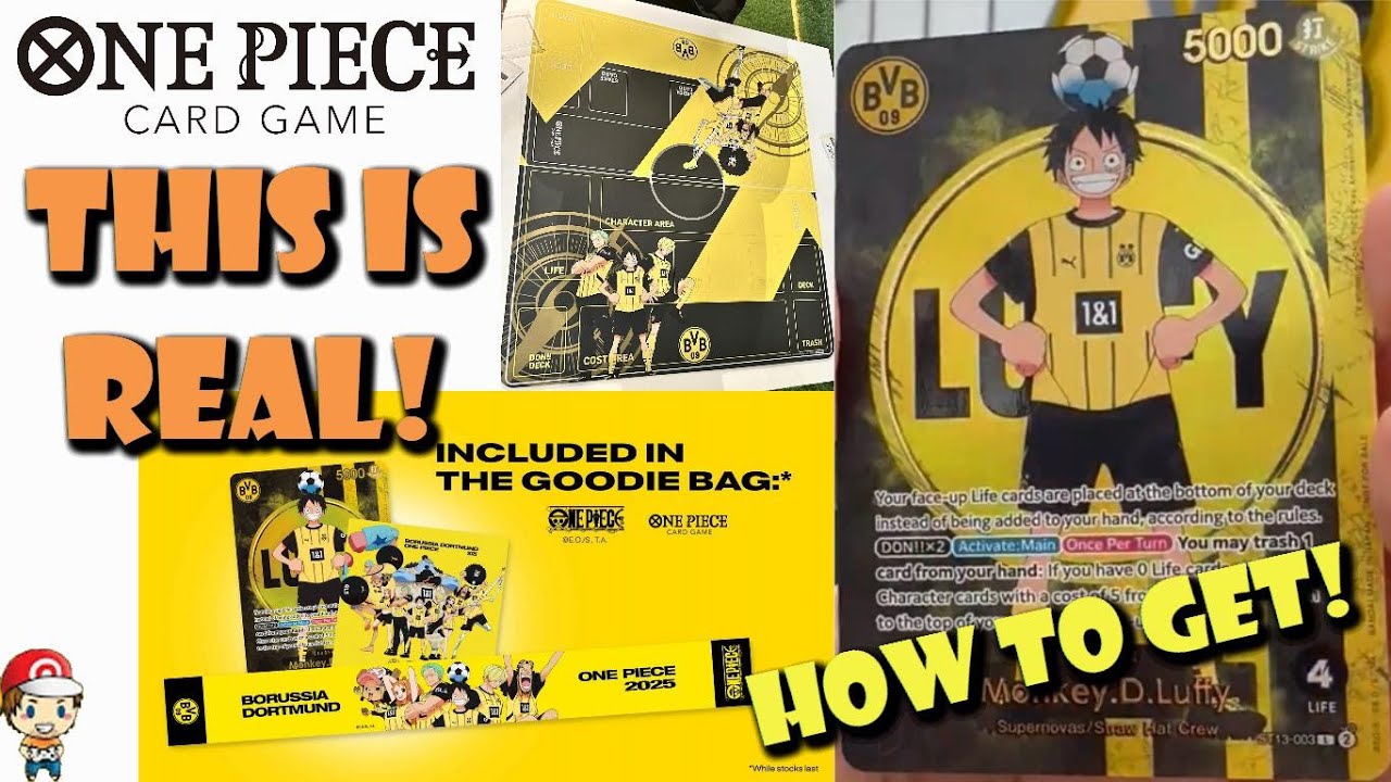 Crazy New Luffy Borussia Dortmund Promo is Amazing! How to Get! Current Value!? (One Piece TCG News)