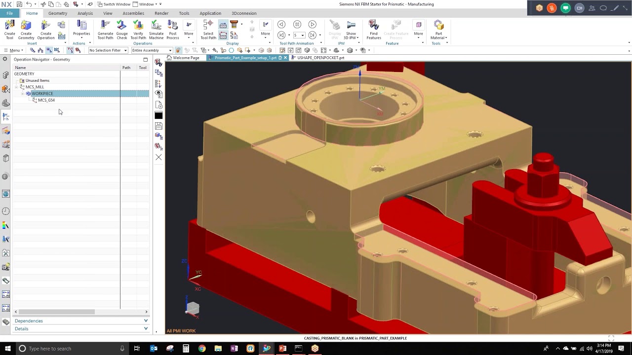 Feature Based Machining Inside of NX CAM
