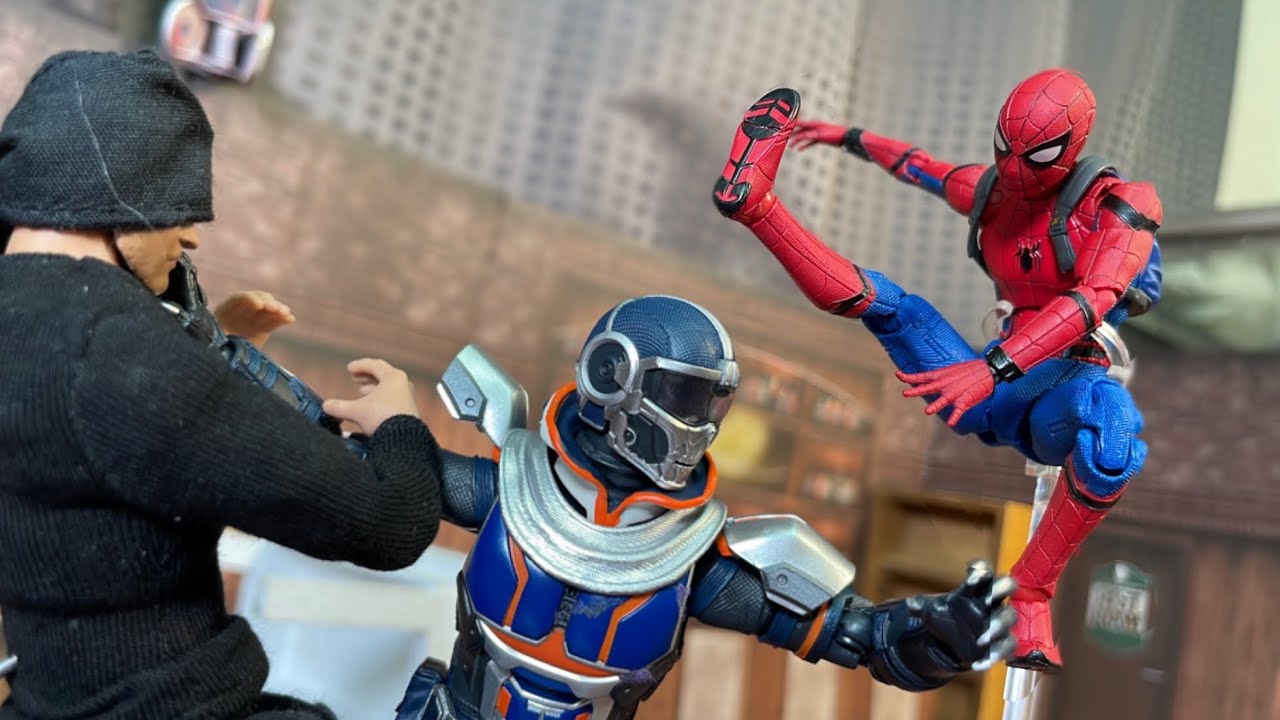 spiderman stop motion daredevil vs taskmaster #5