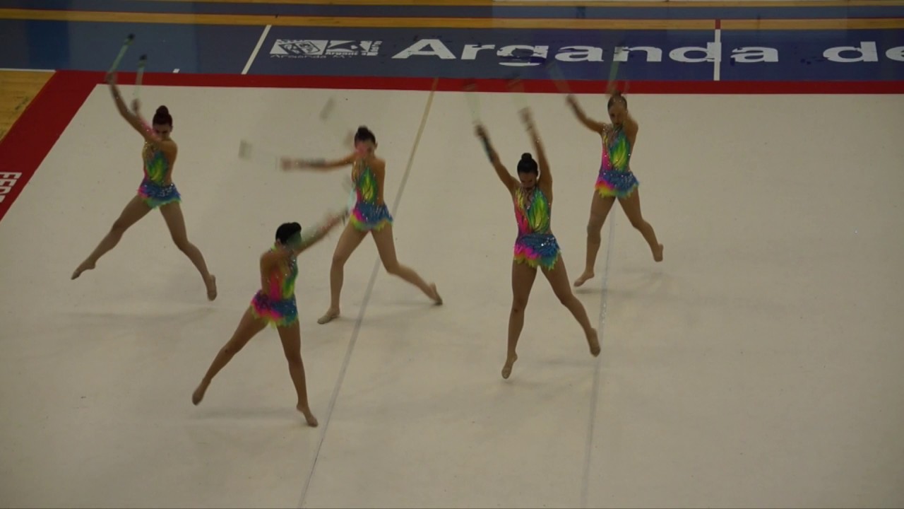 Gimnasia ritmica cadete 10 mazas, federación, Club Juan de la Cierva 2017