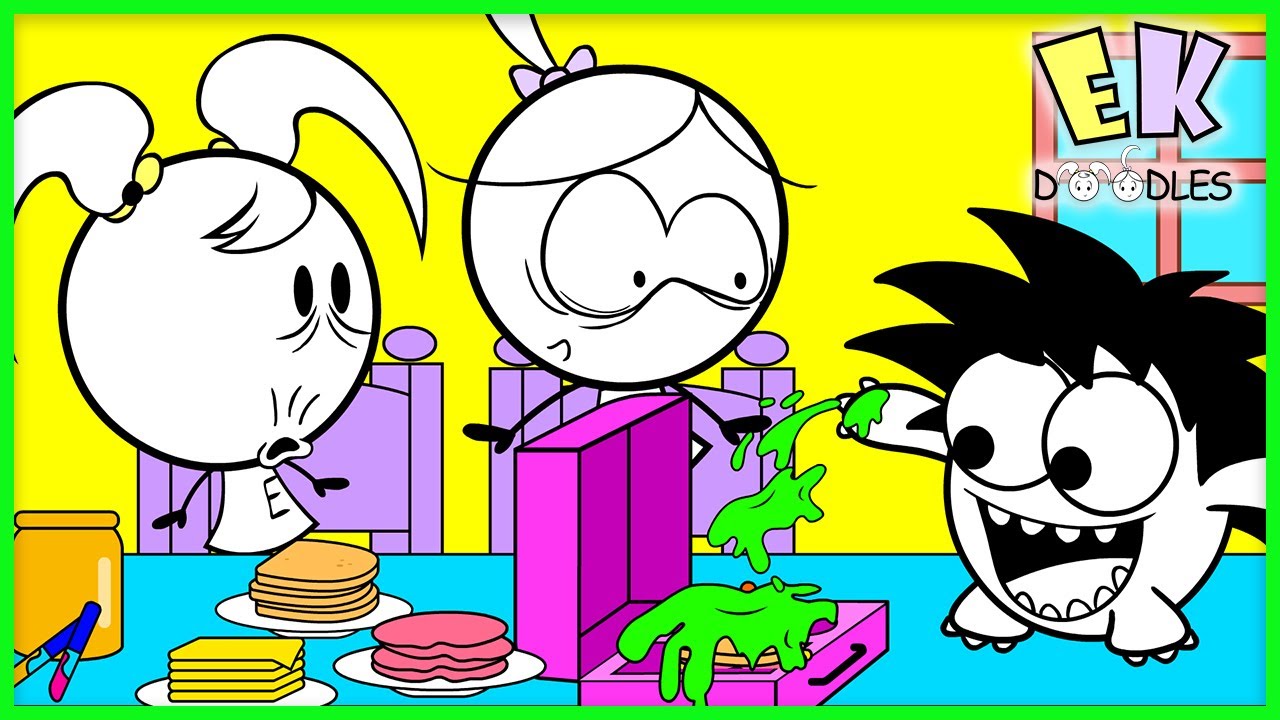BACK TO SCHOOL with EK DOODLES! Make Healthy Lunches with Moe!