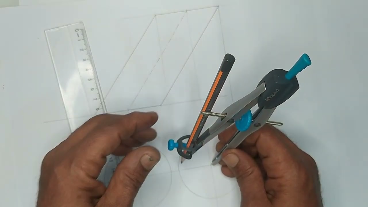 Epure cylindre oblique
