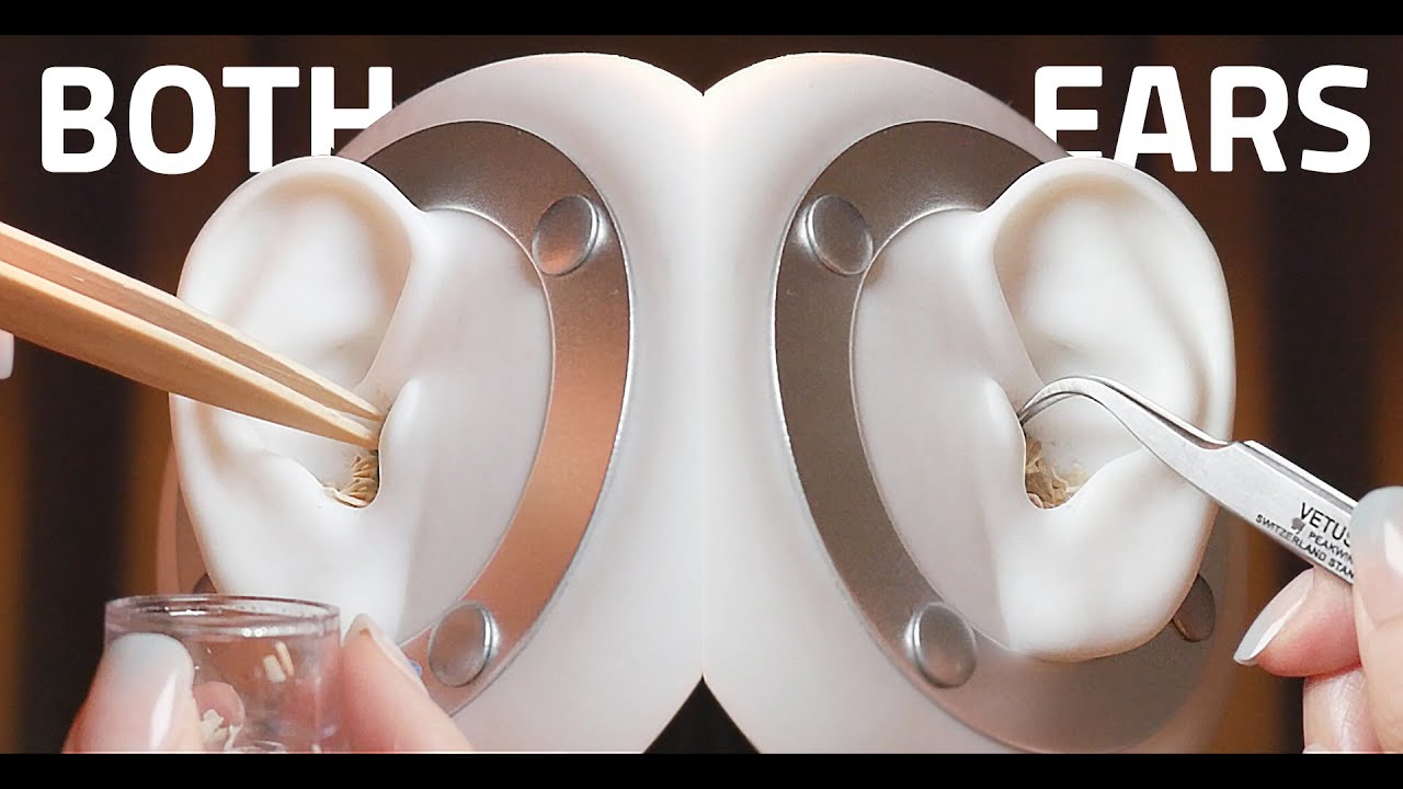 [ASMR] Rough inner Ear Cleaning W/ EARWAX (No Talking) 양쪽 귀청소