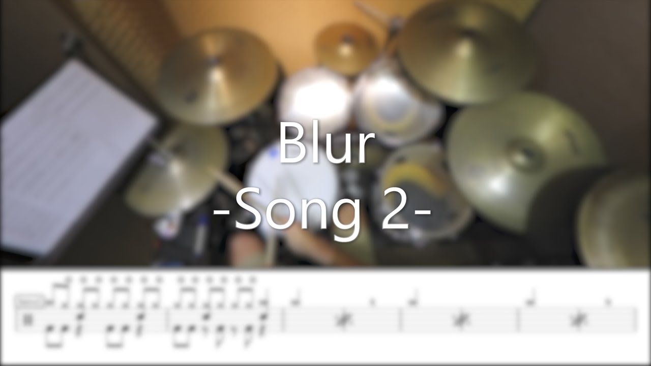 Blur - Song 2 - DrummerFrank Drum Cover - With Drum Score